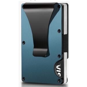 Credit Card Holder Minimalist Holds 12 Cards RFID, Money Clip, Pocket Wallet NWB